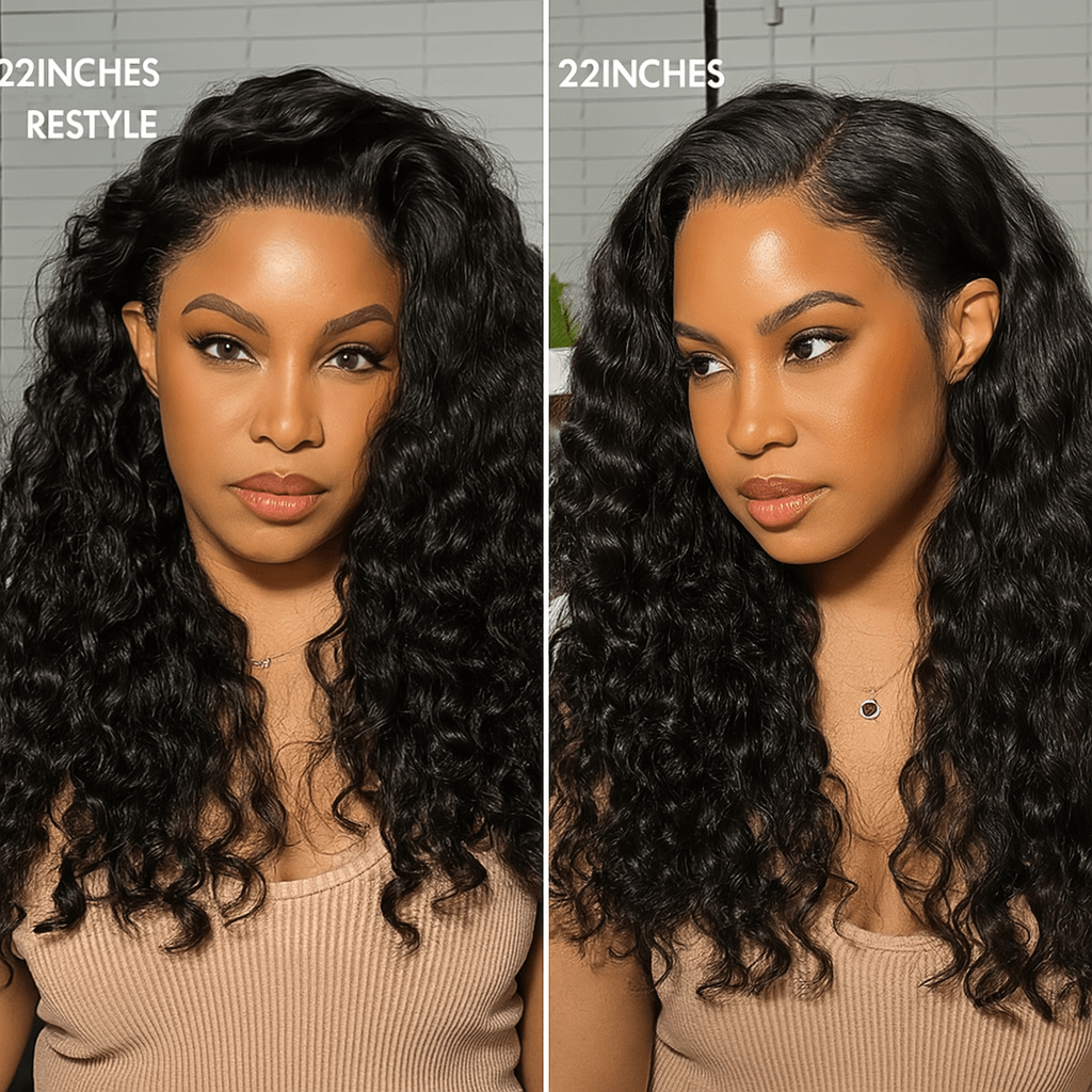 EMYTIDE™ 13x6 HD Invisible Lace Water Wave Wig Glueless 100% Human Hair