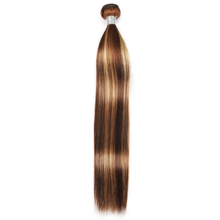 P4/27 Highlight Human Hair Bundles – Brown & Honey Blonde