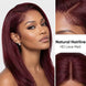 99J Burgundy Straight 13x4 HD Lace Glueless Bob Wig