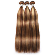P4/27 Highlight Human Hair Bundles – Brown & Honey Blonde