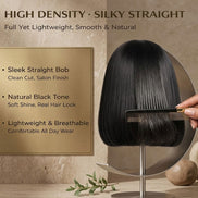 Pre-Cut Glueless Straight Bob 13x6 HD Lace Wig