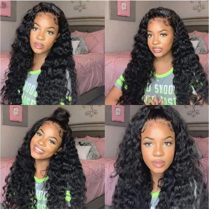 [210%-250% Density] EMYTIDE™ 13x4 HD Lace Front Deep Wave Wig Glueless Human Hair