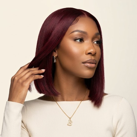 99J Burgundy Straight 5x5 HD Lace Glueless Bob Wig