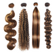 P4/27 Highlight Human Hair Bundles – Brown & Honey Blonde