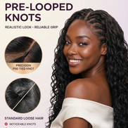 Pre-Separated Feather Crochet Human Hair for Boho Braids — 3rd Generation