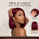 99J Burgundy Straight 5x5 HD Lace Glueless Bob Wig