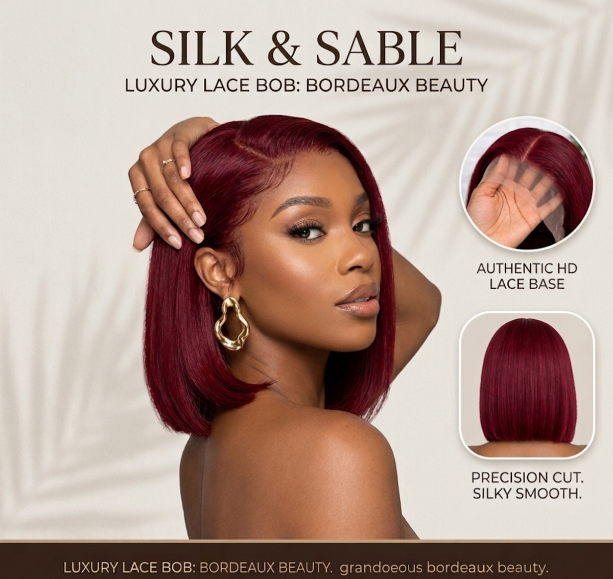 99J Burgundy Straight 5x5 HD Lace Glueless Bob Wig