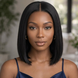 Pre-Cut Glueless Straight Bob 13x6 HD Lace Wig
