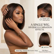 #4 Brown Glueless Bob Wig 5x5 HD Lace