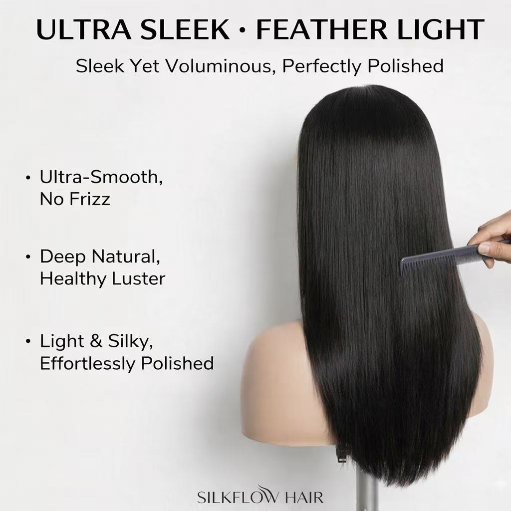 [210%-250% Density] EMYTIDE™ 13x4 HD Lace Front Straight Wig Glueless Human Hair