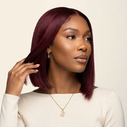 99J Burgundy Straight 13x4 HD Lace Glueless Bob Wig