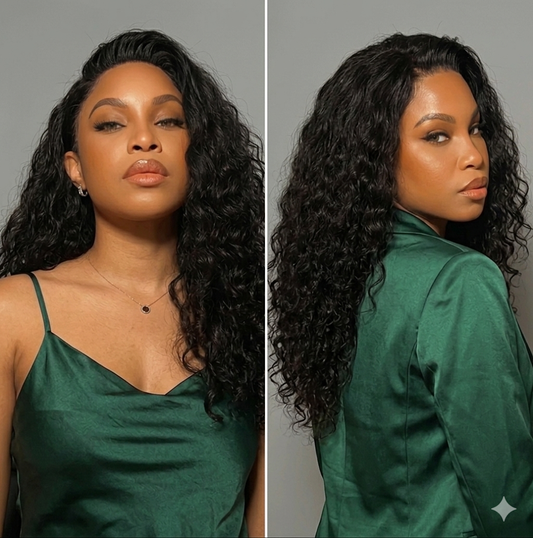 [210%-250% Density] EMYTIDE™ 13x4 HD Water Wave Wig Invisible Lace Glueless Human Hair