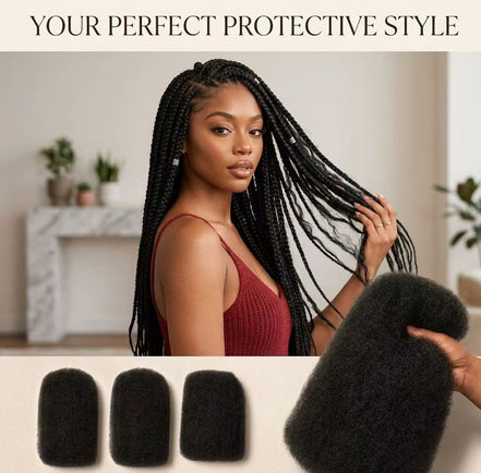 Afro Kinky Bulk Human Hair for Loc Extensions, Repair Locs, Twists & Braids