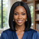 Pre-Cut Glueless Straight Bob 13x6 HD Lace Wig