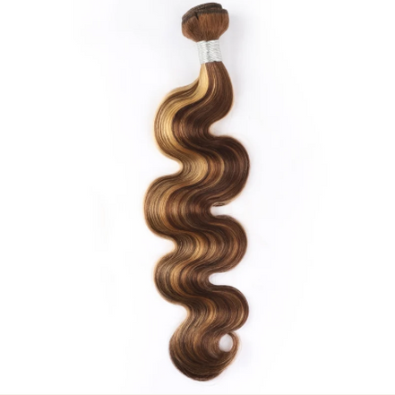 P4/27 Highlight Human Hair Bundles – Brown & Honey Blonde