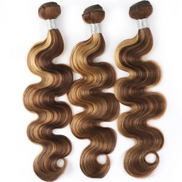 P4/27 Highlight Human Hair Bundles – Brown & Honey Blonde