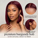 99J Burgundy Straight 5x5 HD Lace Glueless Bob Wig