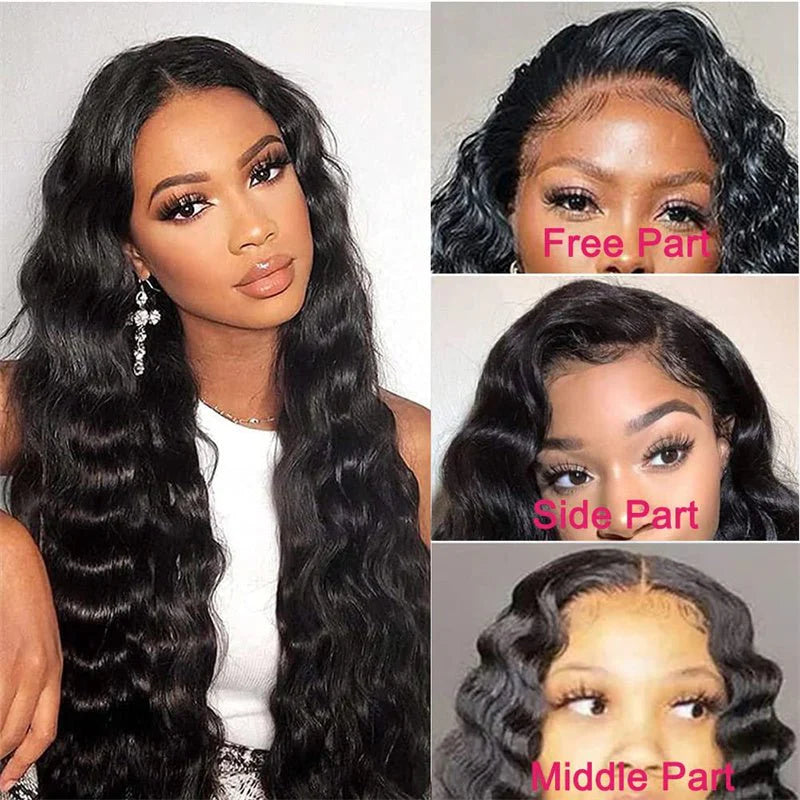 Glueless Deep Wave 13x4 HD Lace Front Wig
